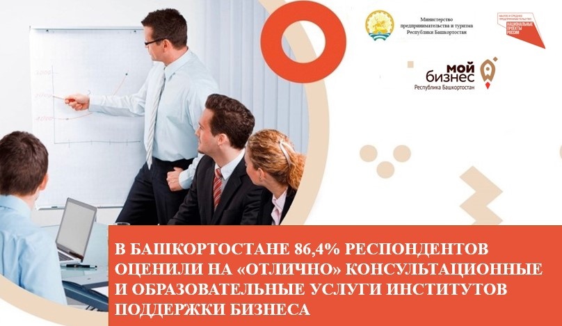 В Башкортостане 86,4% респондентов оценили на «отлично» консультационные и образовательные услуги институтов поддержки бизнеса